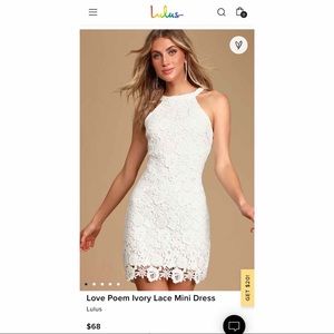 Lulu’s | Love Poem Ivory Mini Dress